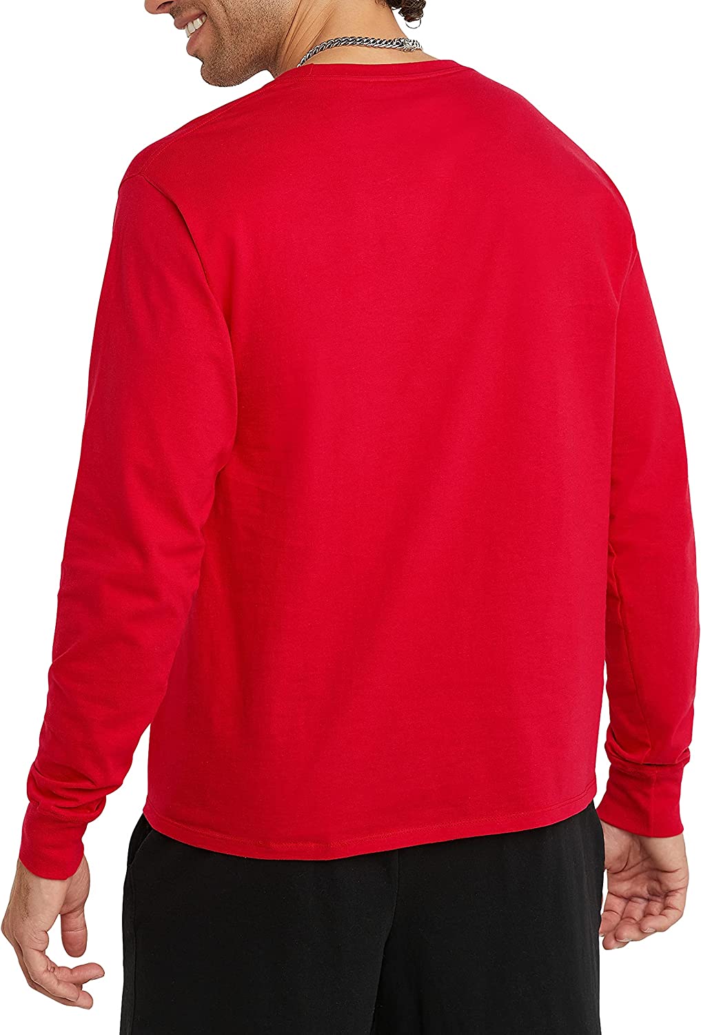 Champion Men's Long Sleeve T-Shirt, Classic Jersey Long-Sleeve Tee Shirt for Men, Script - Image 7